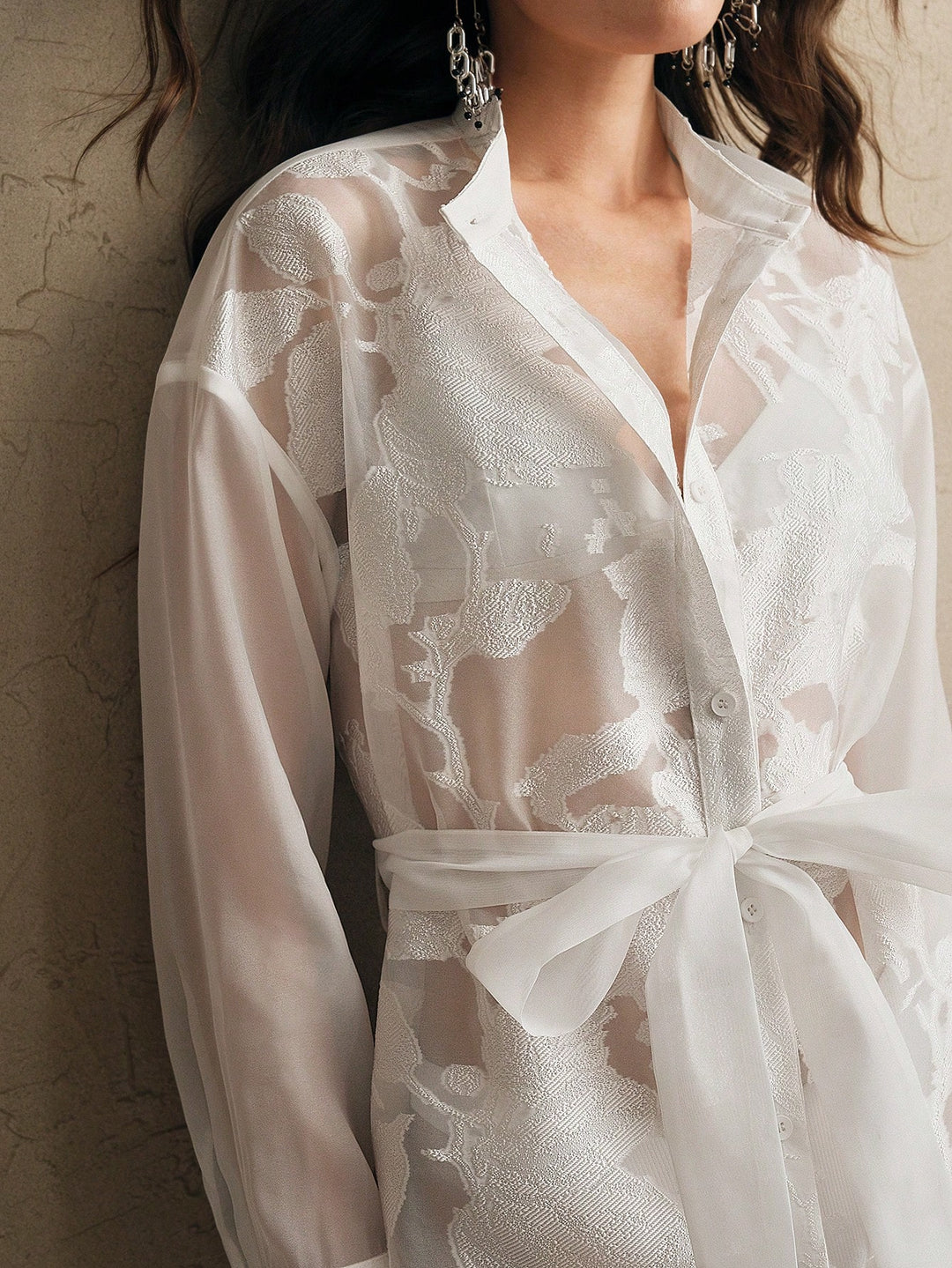 Kimono SHEIN, alb