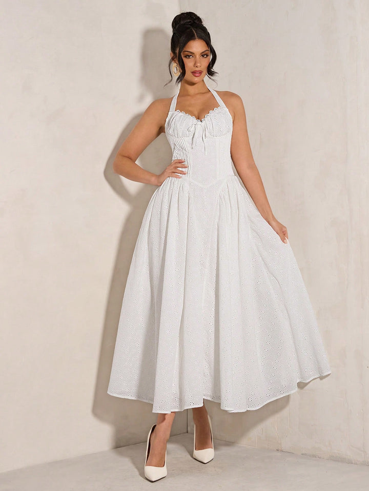 Rochie maxi SHEIN, alb