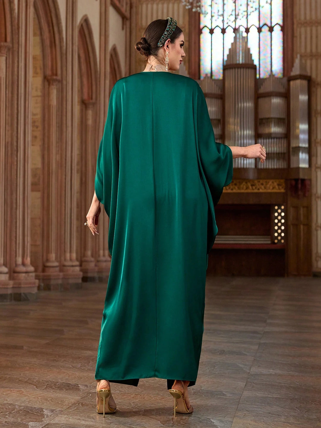 Rochie midi SHEIN, verde