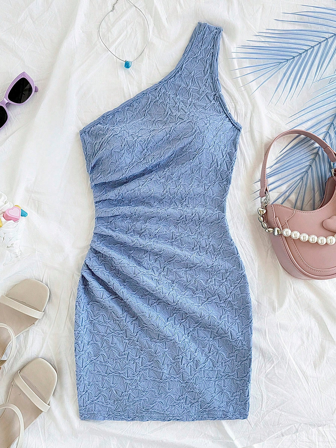 SHEIN mini ruha, kék