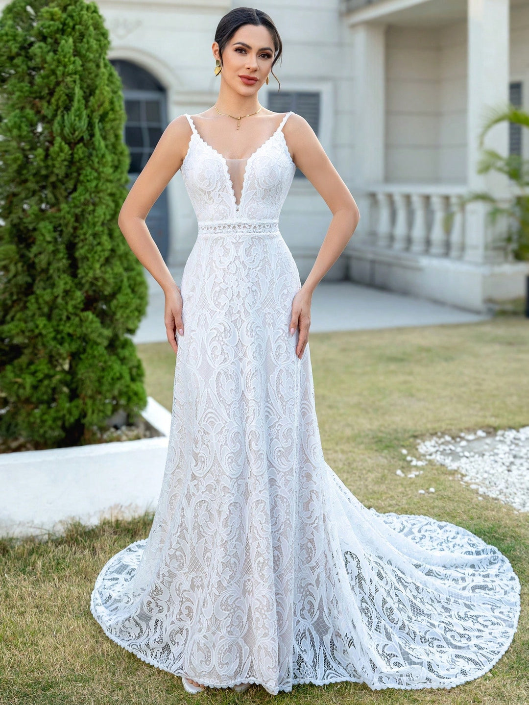 Rochie de mireasă SHEIN, alb