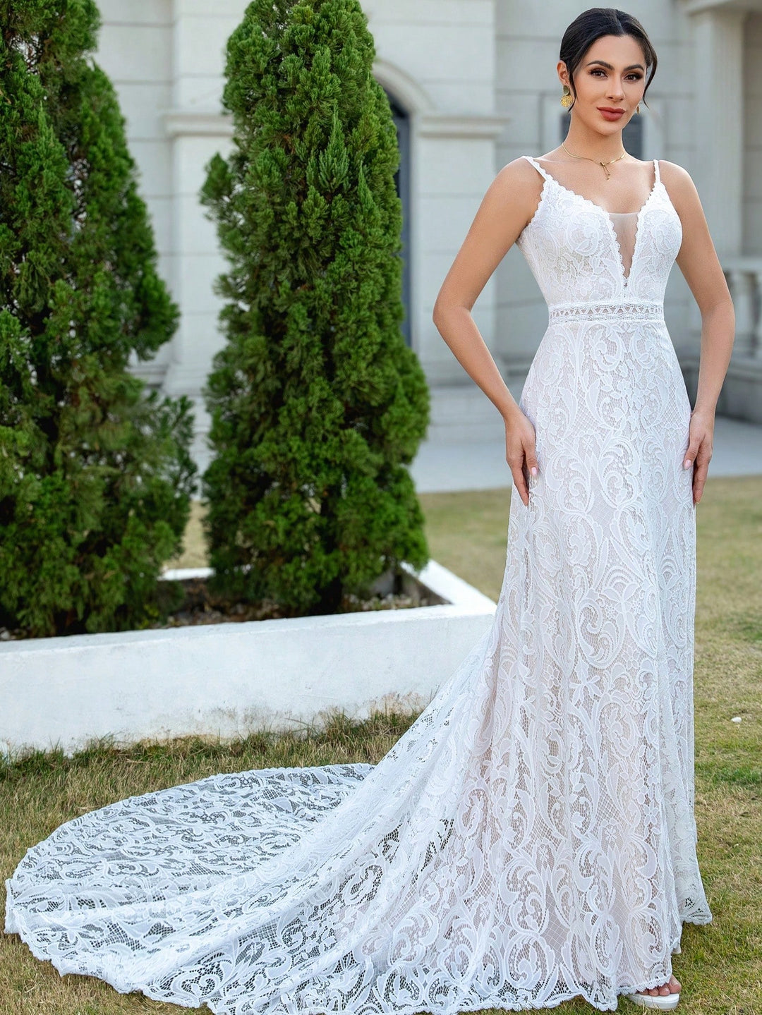 Rochie de mireasă SHEIN, alb