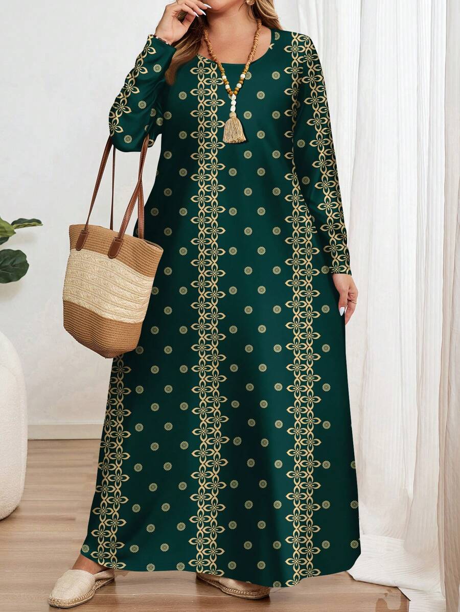 Rochie maxi SHEIN, verde