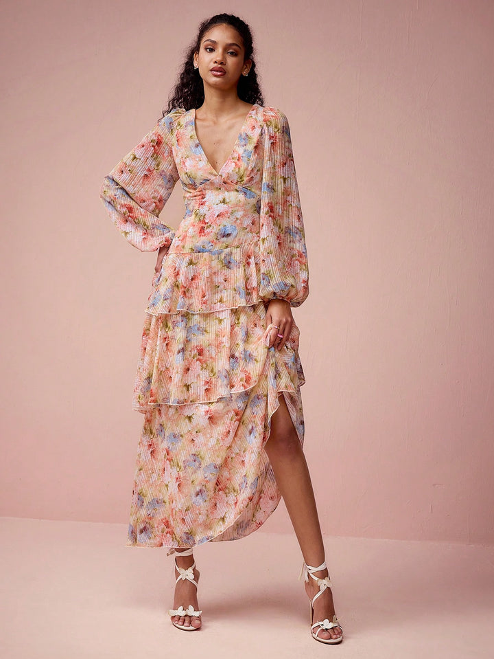 Rochie maxi SHEIN, portocaliu