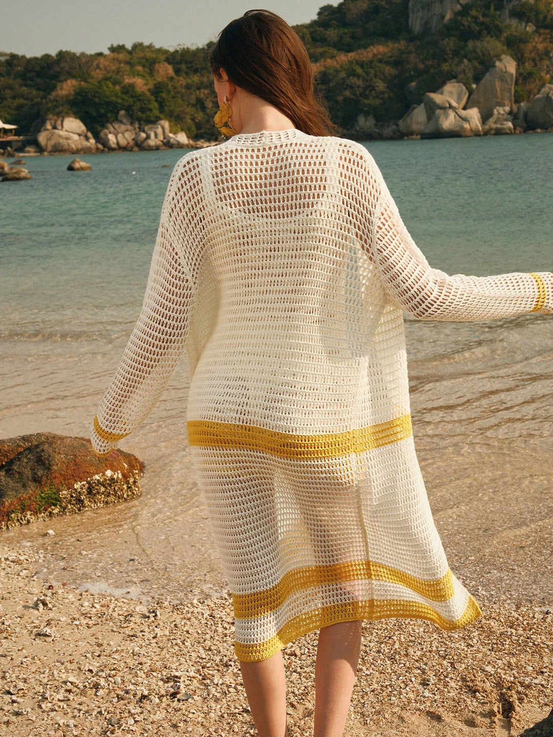 SHEIN krém színű strandruha szett