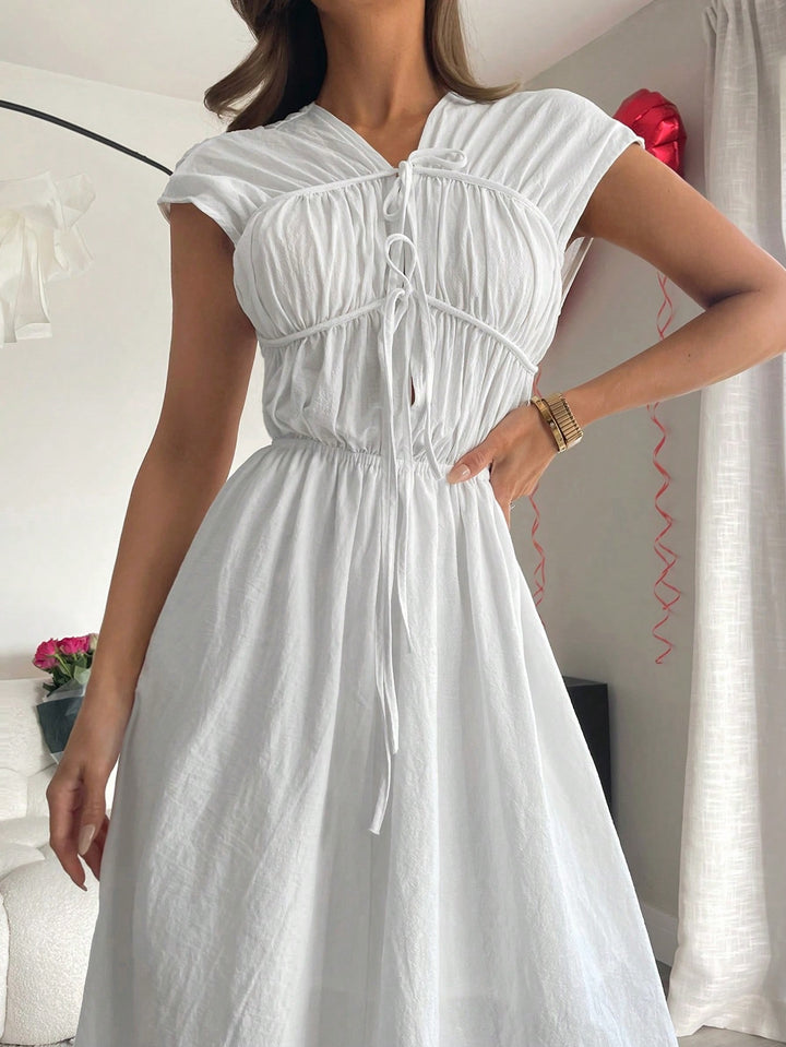 Rochie maxi SHEIN, alb