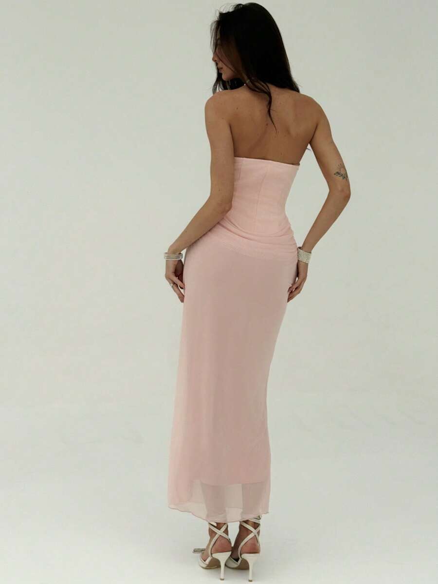 Rochie maxi SHEIN, roz