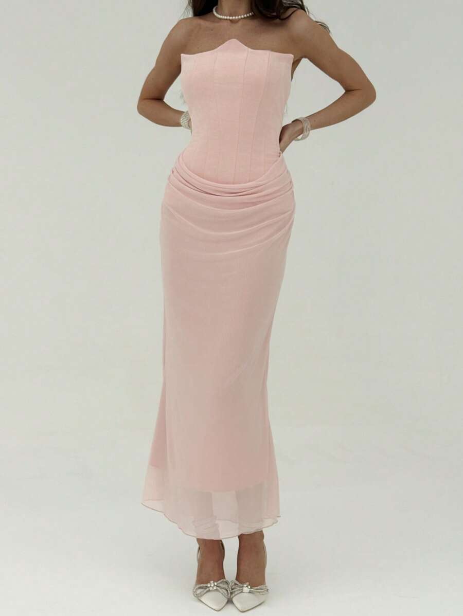 Rochie maxi SHEIN, roz
