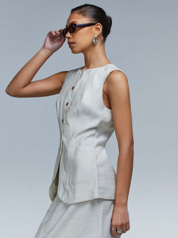Top SHEIN, portocaliu