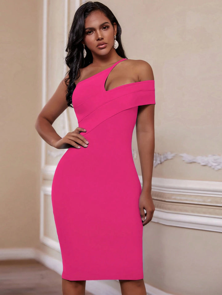 Rochie midi SHEIN, roz