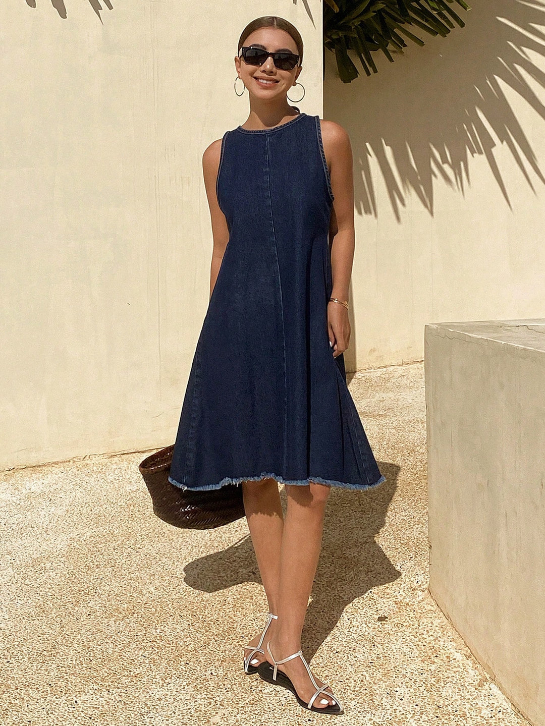 Rochie midi SHEIN, albastru
