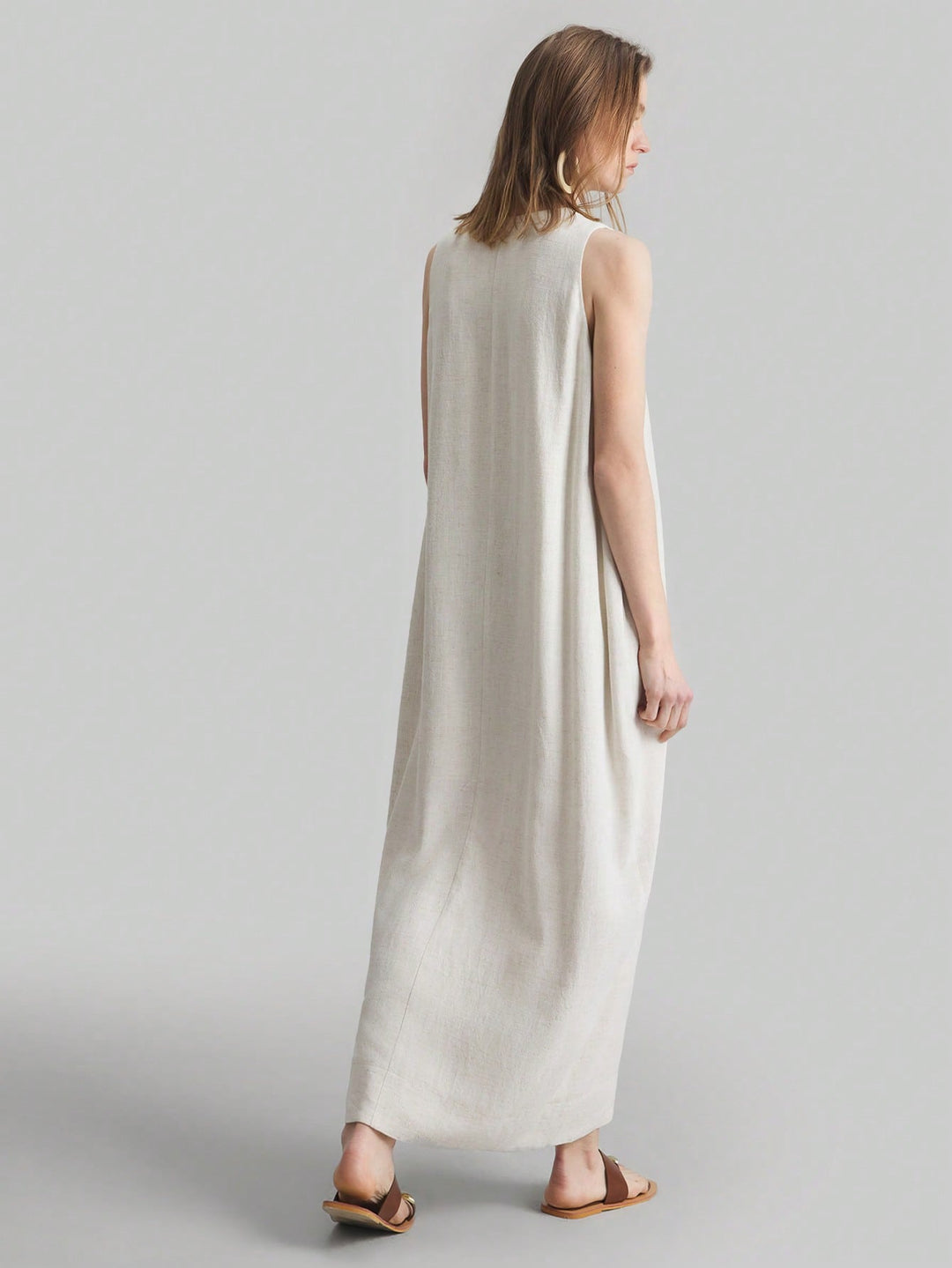 Rochie maxi SHEIN, bej