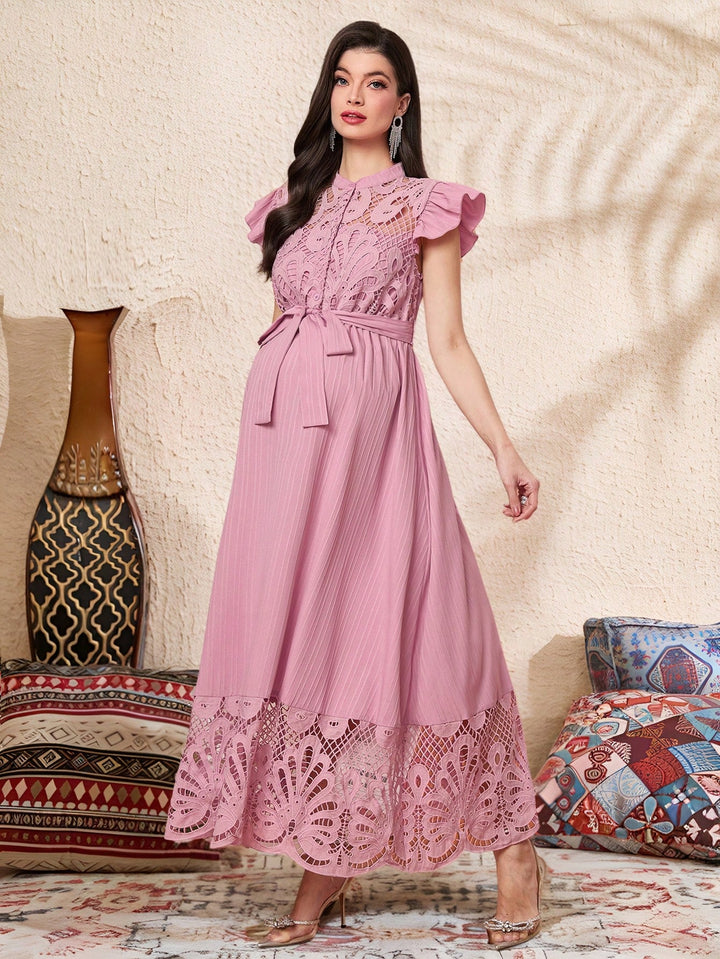 Rochie maxi SHEIN, roz
