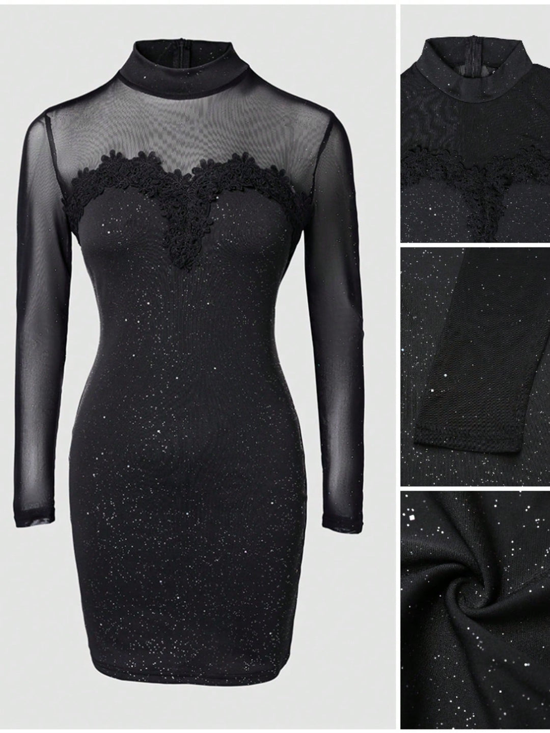 Rochie scurtă SHEIN, negru