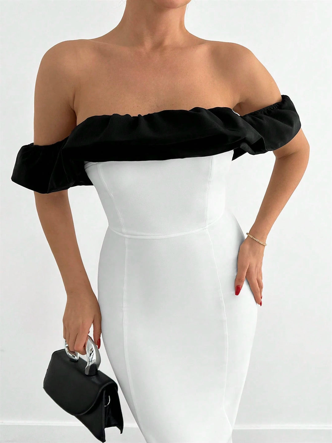 Rochie maxi Shein, alb