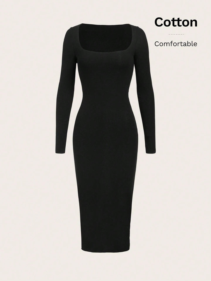 Rochie midi SHEIN, negru