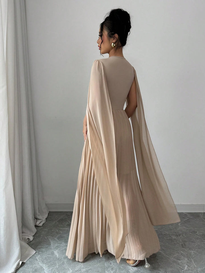 Rochie maxi SHEIN, bej