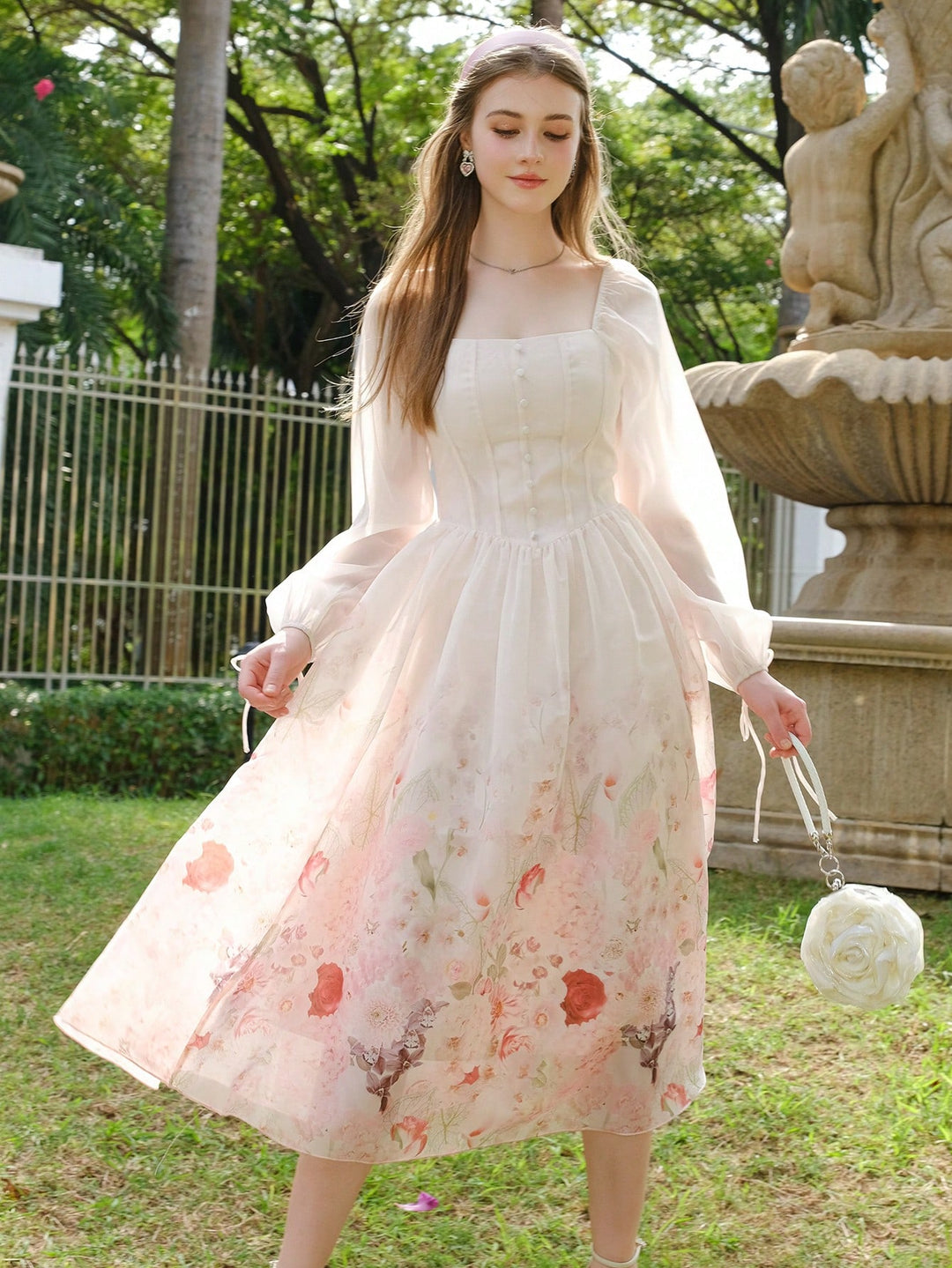 Rochie midi SHEIN, roz
