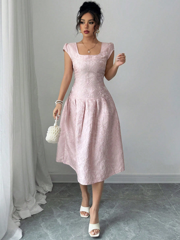 Rochie midi SHEIN, roz
