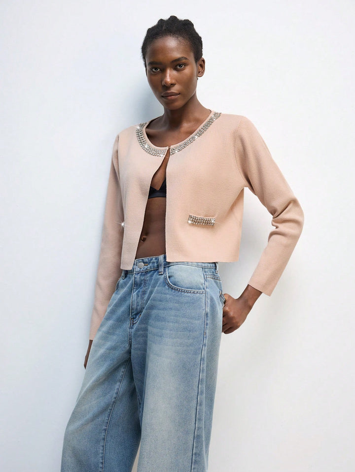 SHEIN kardigán, khaki