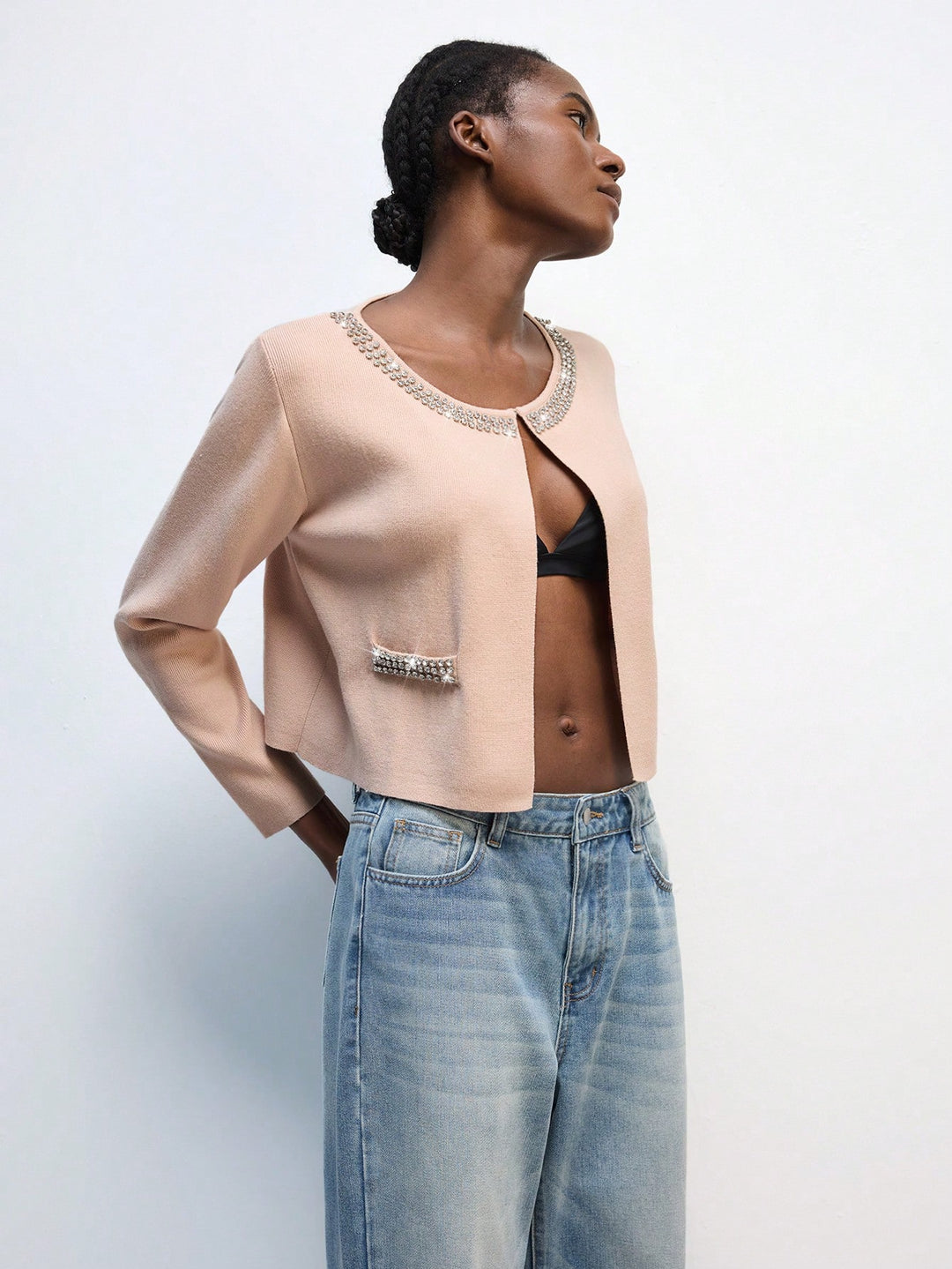 SHEIN kardigán, khaki