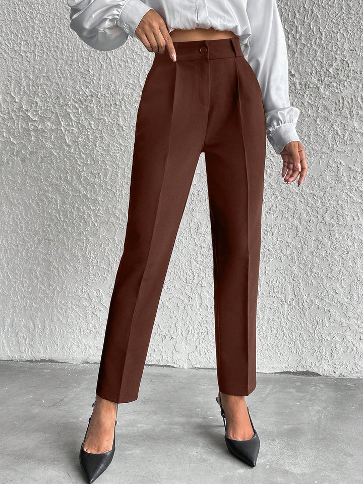 Pantaloni SHEIN, maro