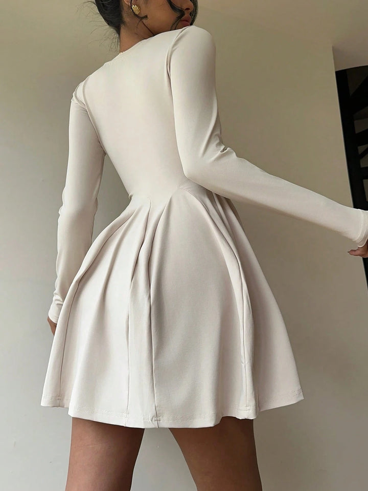 Shein bézs miniruha