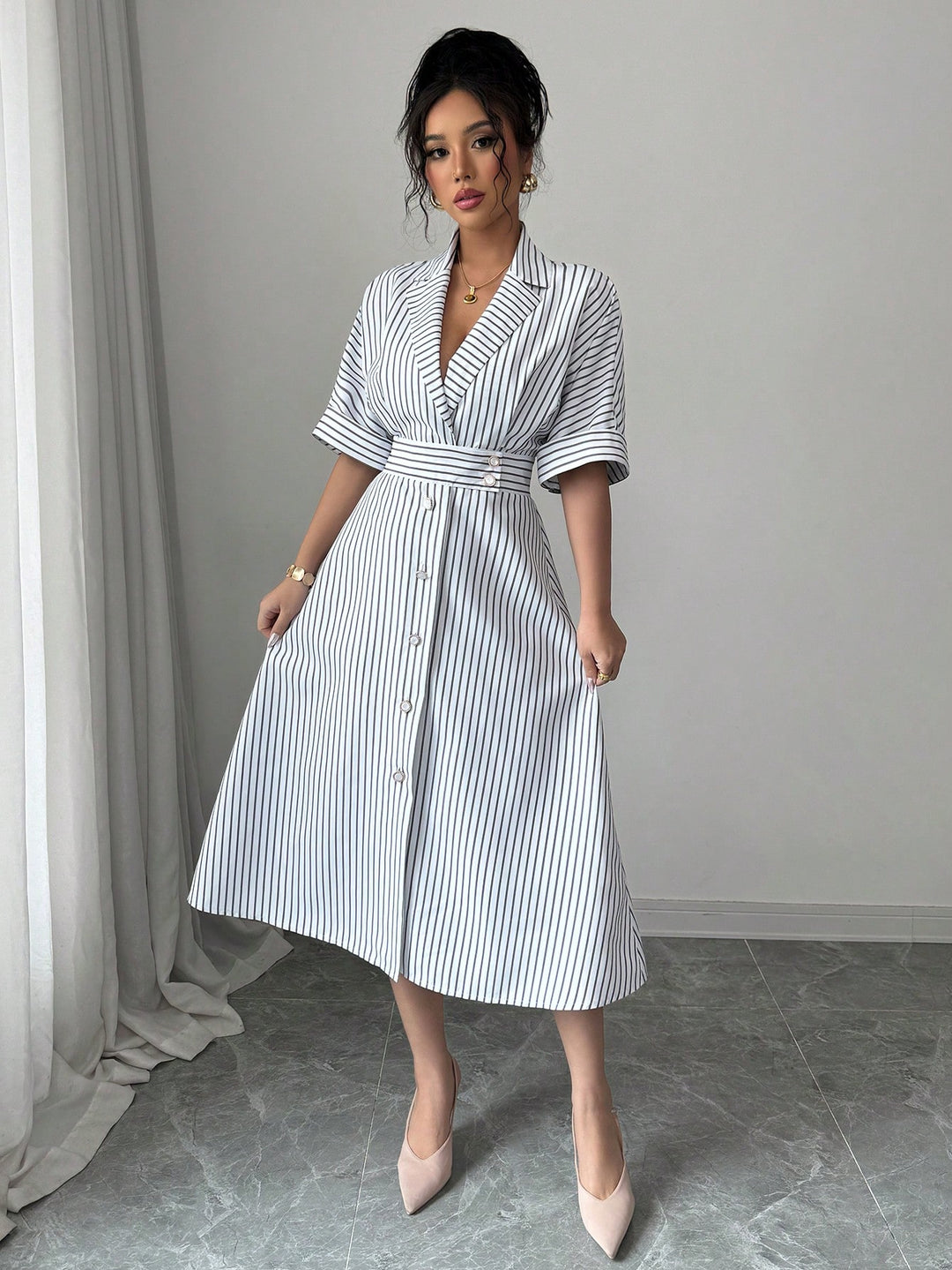 Rochie midi SHEIN, negru