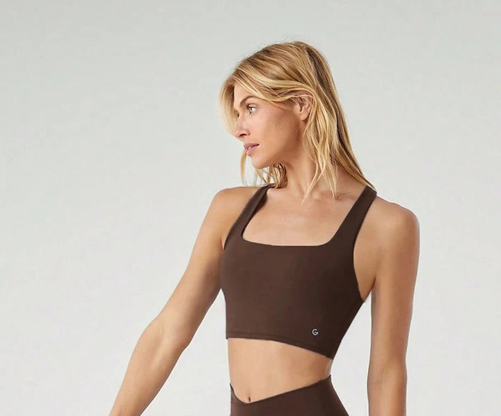 SHEIN sportmelltartó, barna
