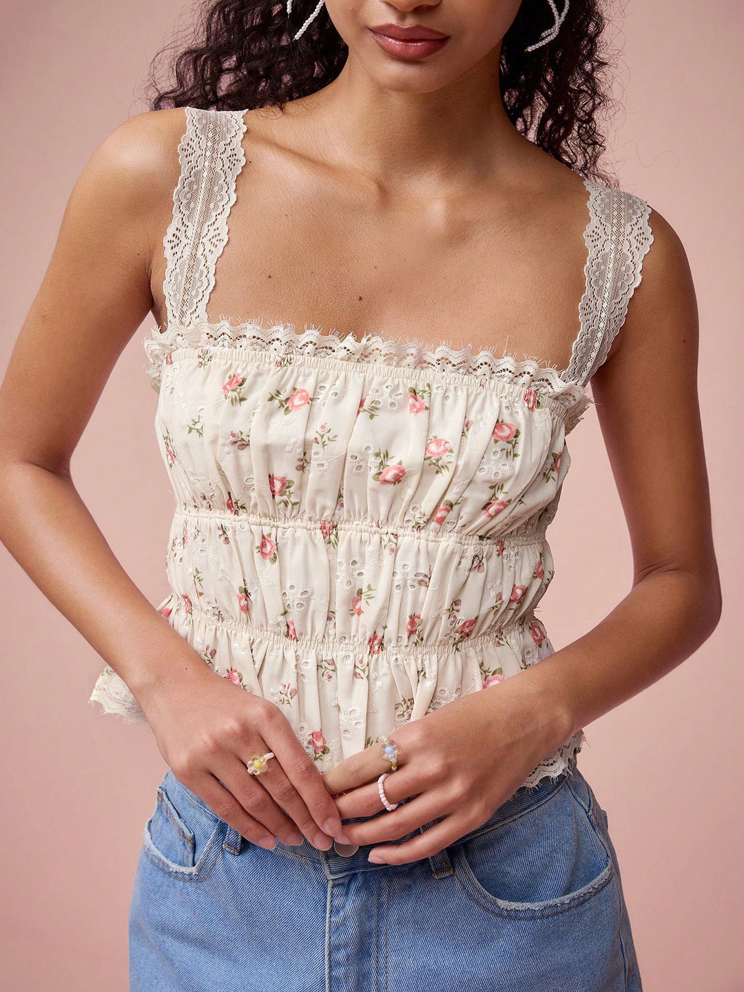 Top SHEIN, portocaliu