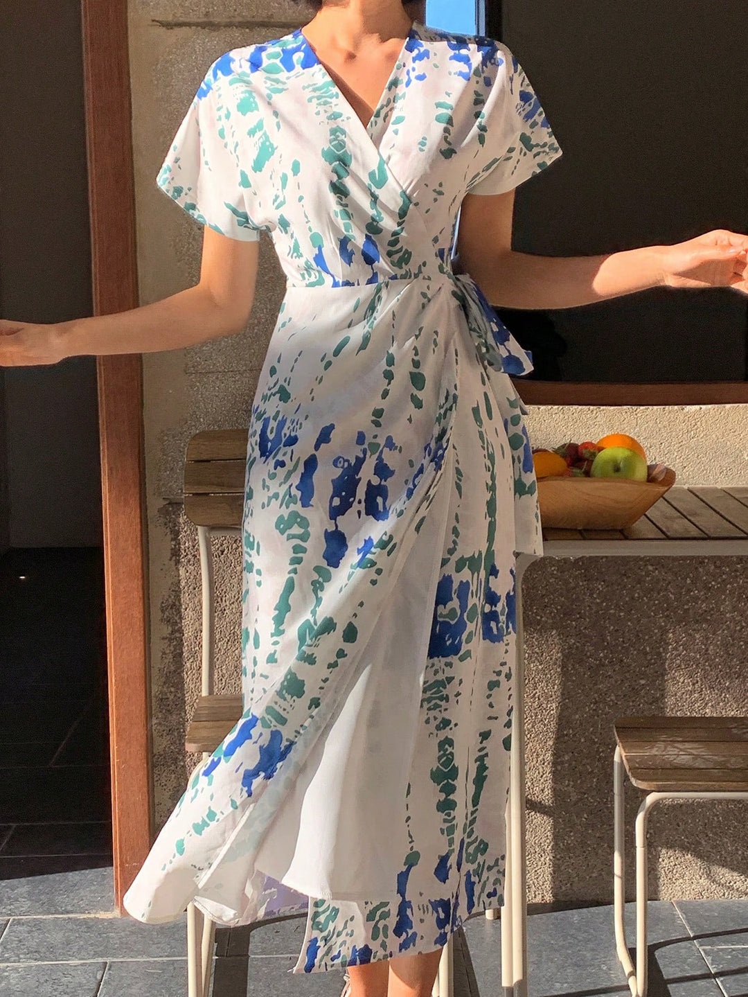 Rochie midi SHEIN, verde