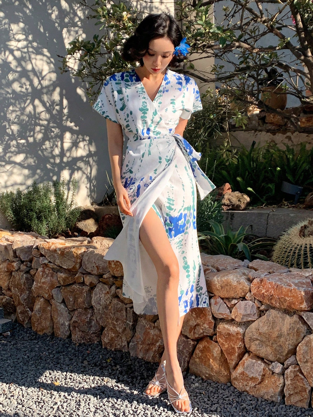 Rochie midi SHEIN, verde