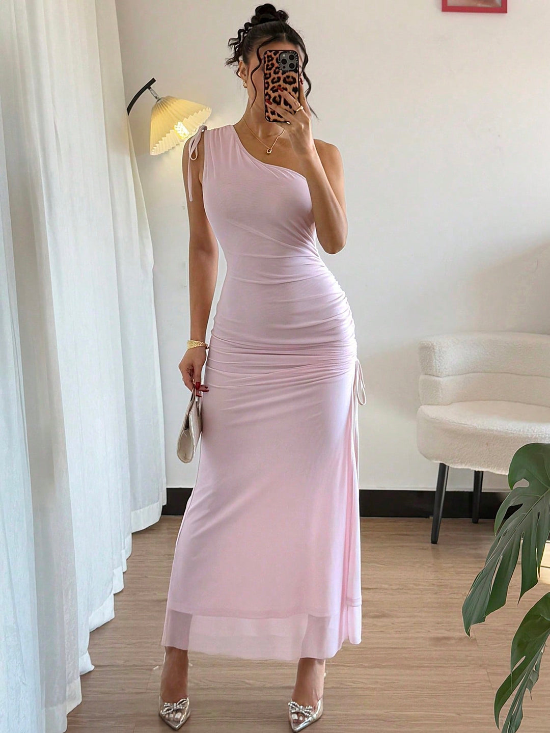 Rochie maxi SHEIN, roz