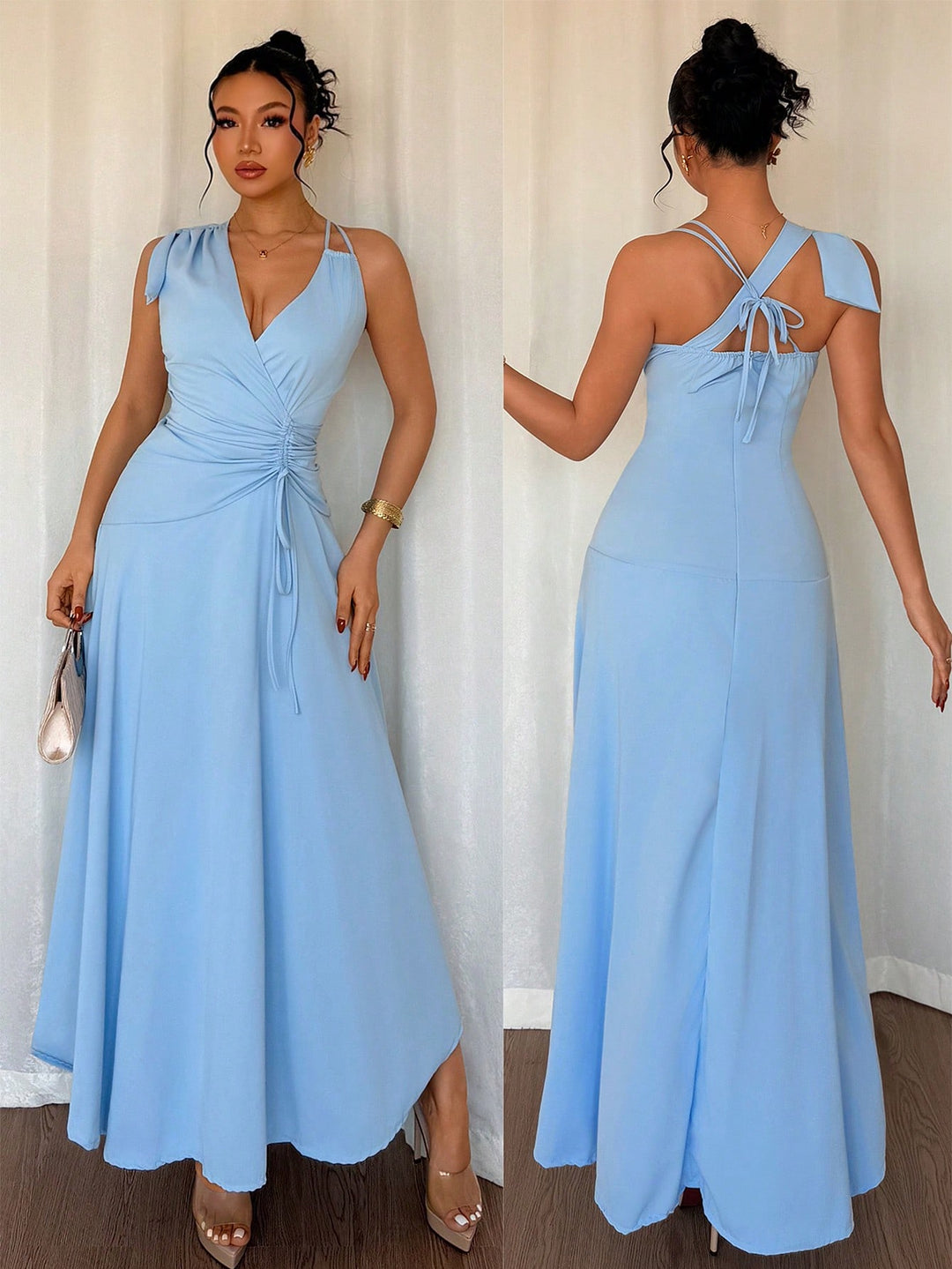Rochie maxi SHEIN, albastru
