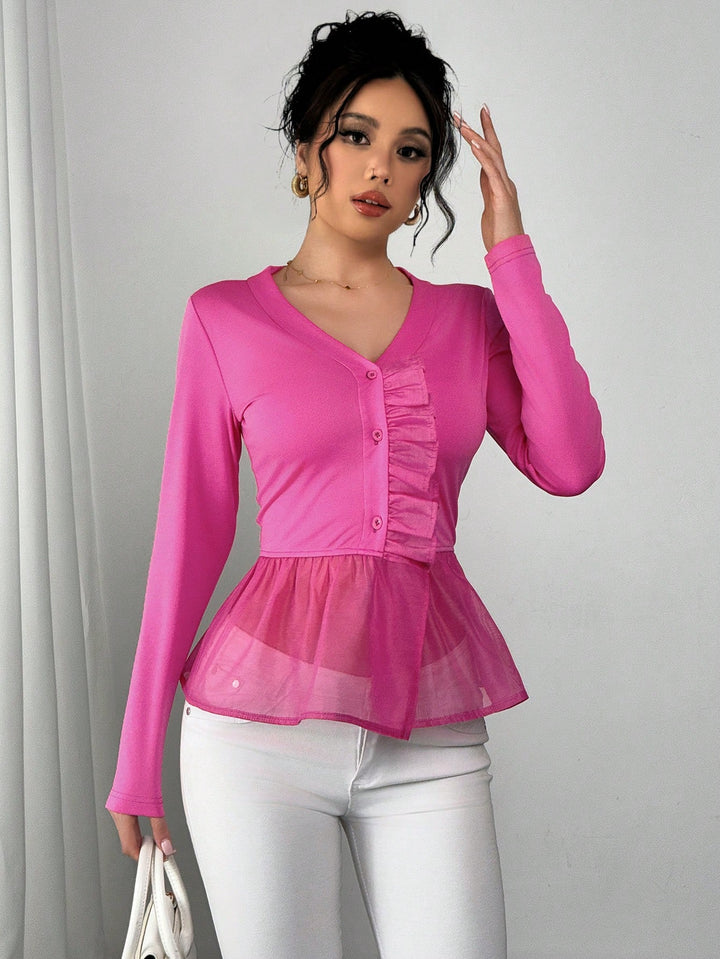 SHEIN blúz, rózsaszín