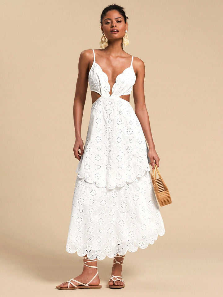 Rochie maxi SHEIN, alb