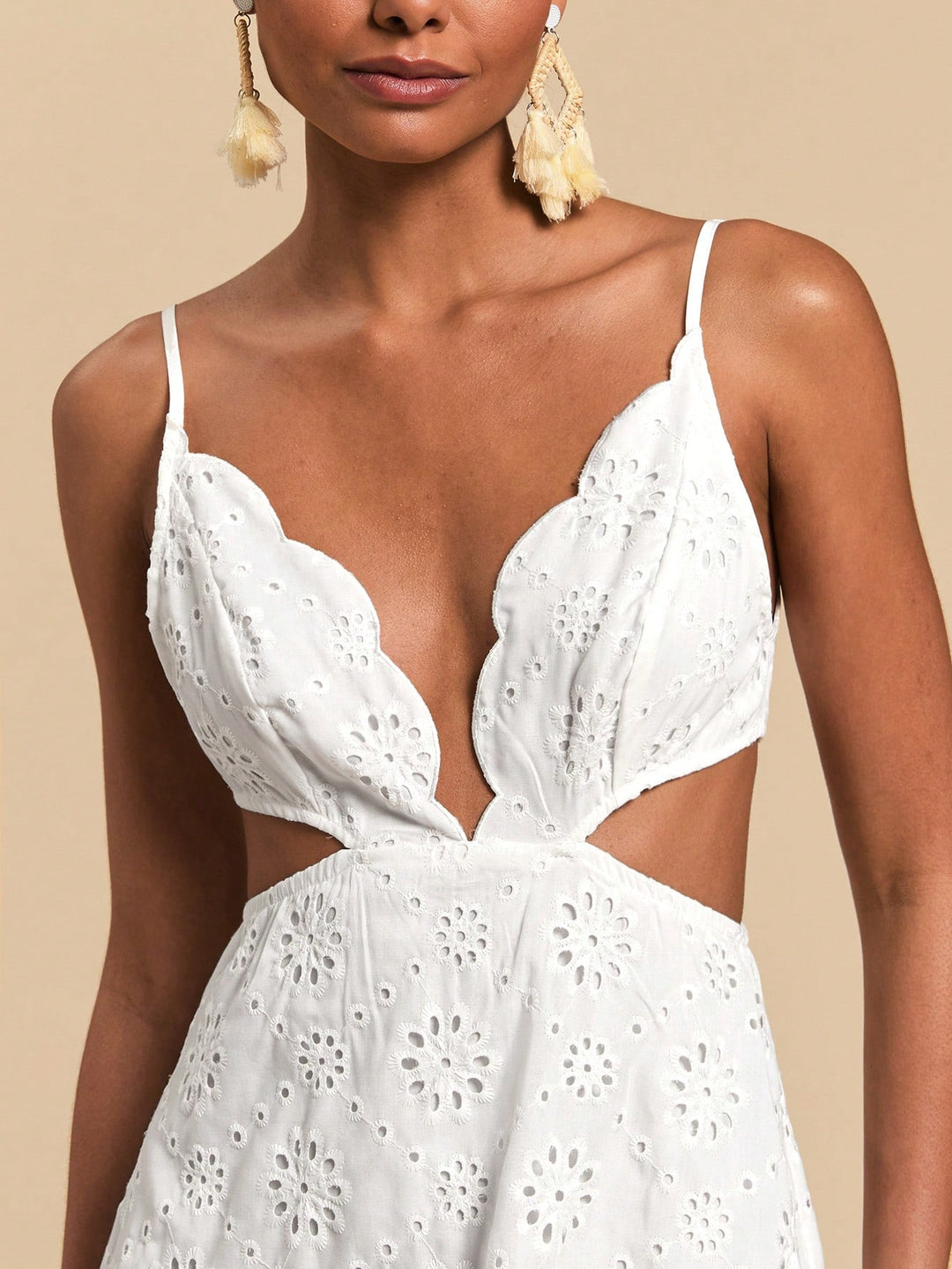 Rochie maxi SHEIN, alb