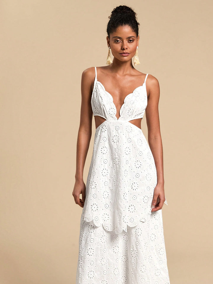 Rochie maxi SHEIN, alb