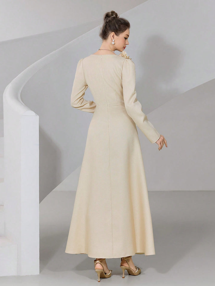 Rochie maxi SHEIN, bej