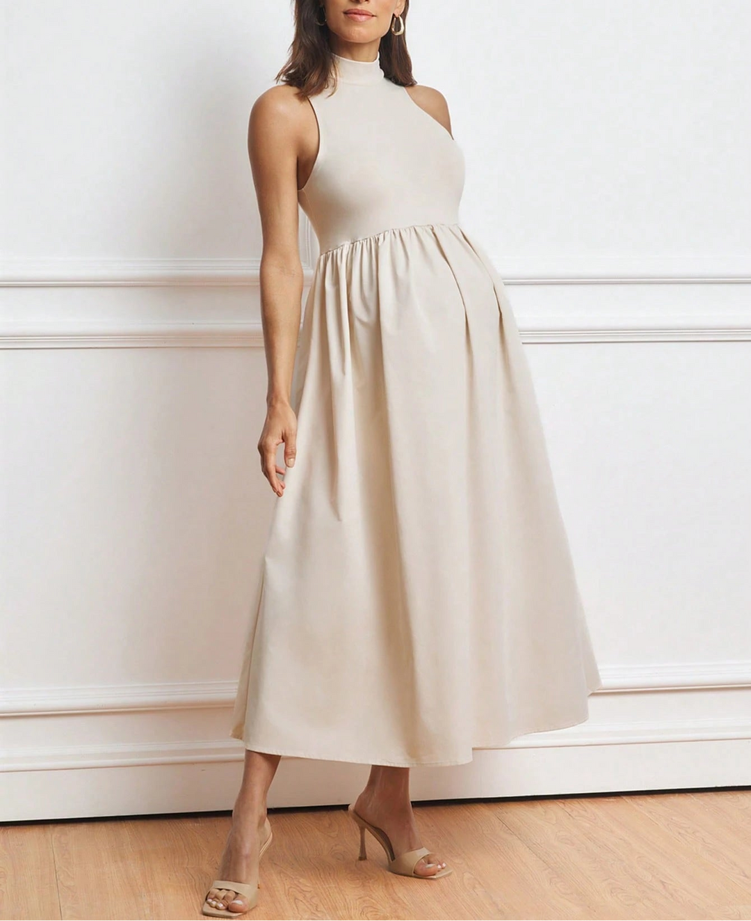 SHEIN maxi ruha, bézs