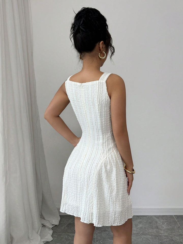 Rochie scurtă SHEIN, bej