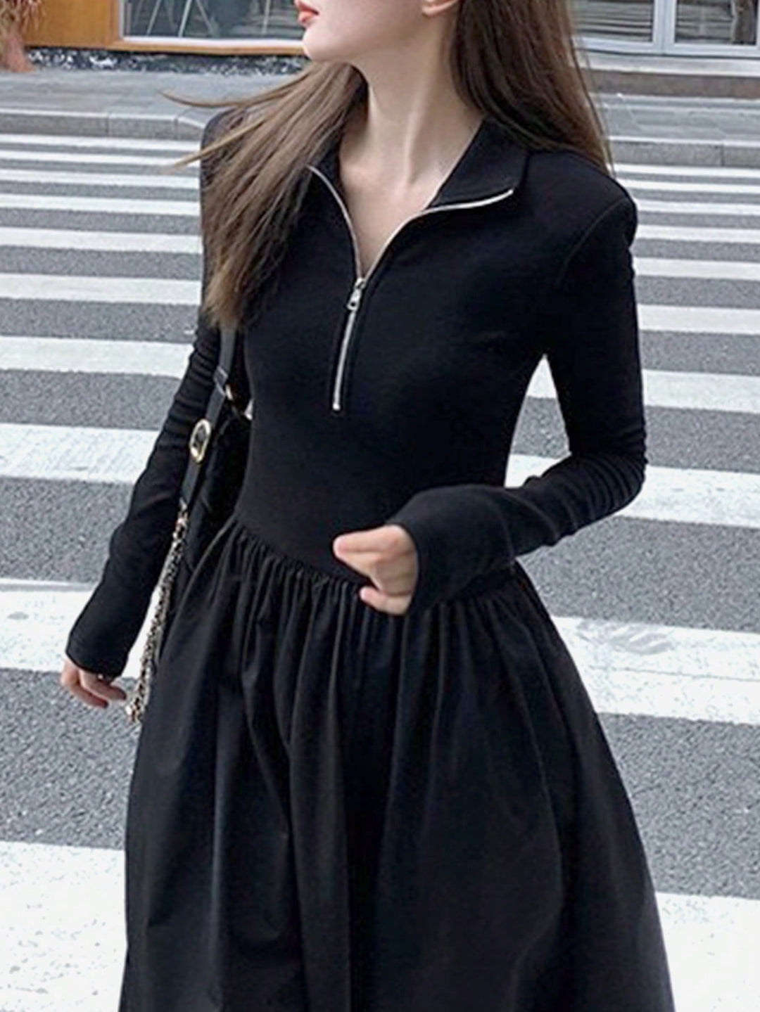Rochie midi SHEIN, negru