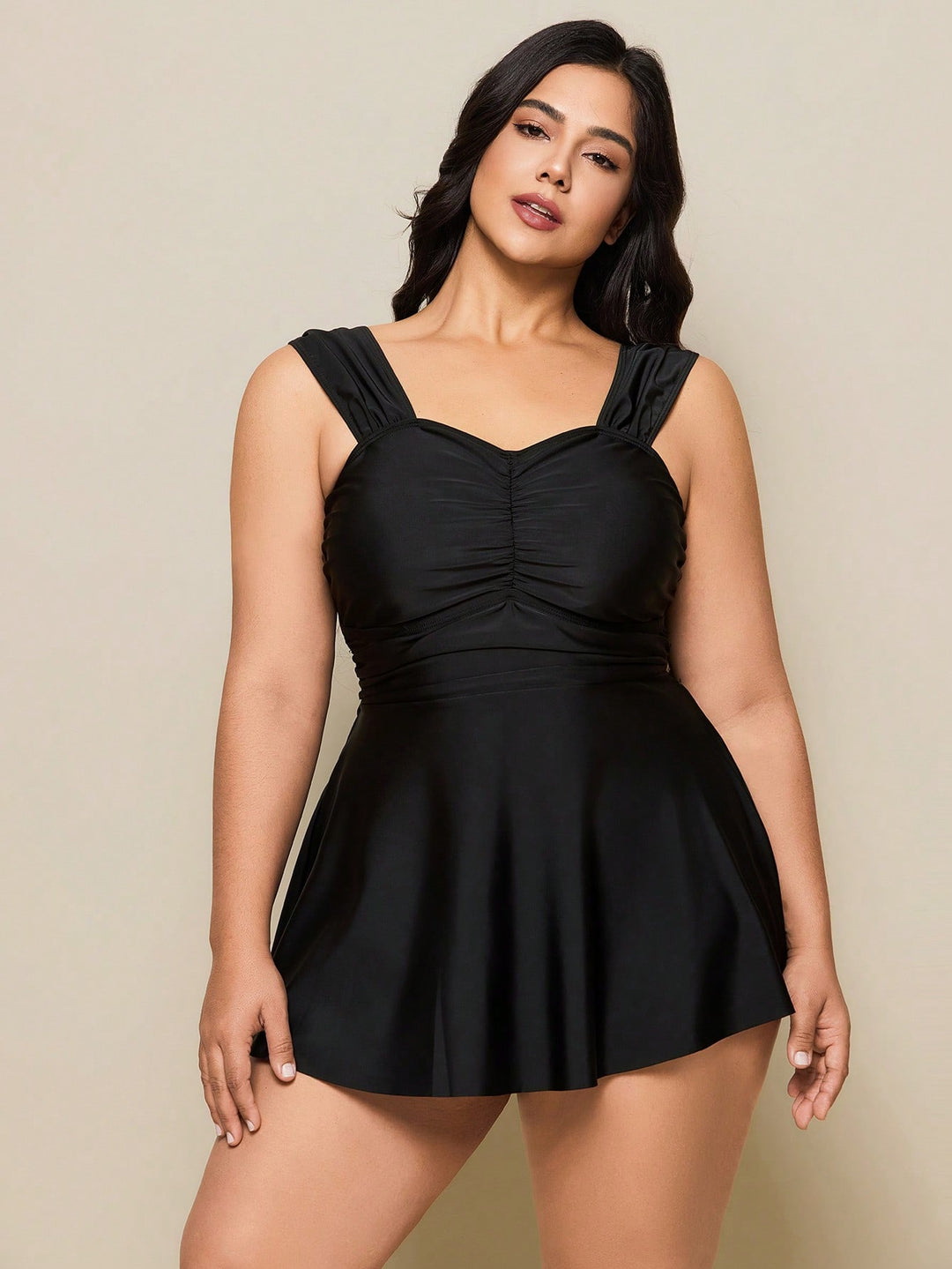 Set costum de baie SHEIN, negru