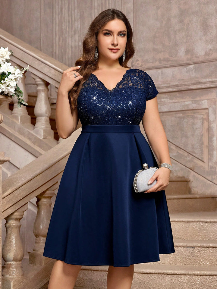 Rochie midi SHEIN, albastru