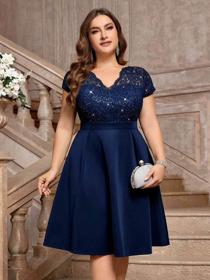 Rochie midi SHEIN, albastru