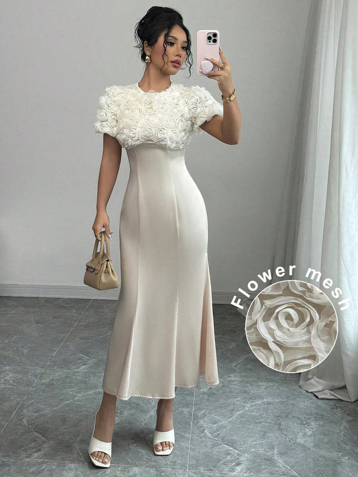 Rochie maxi SHEIN, bej