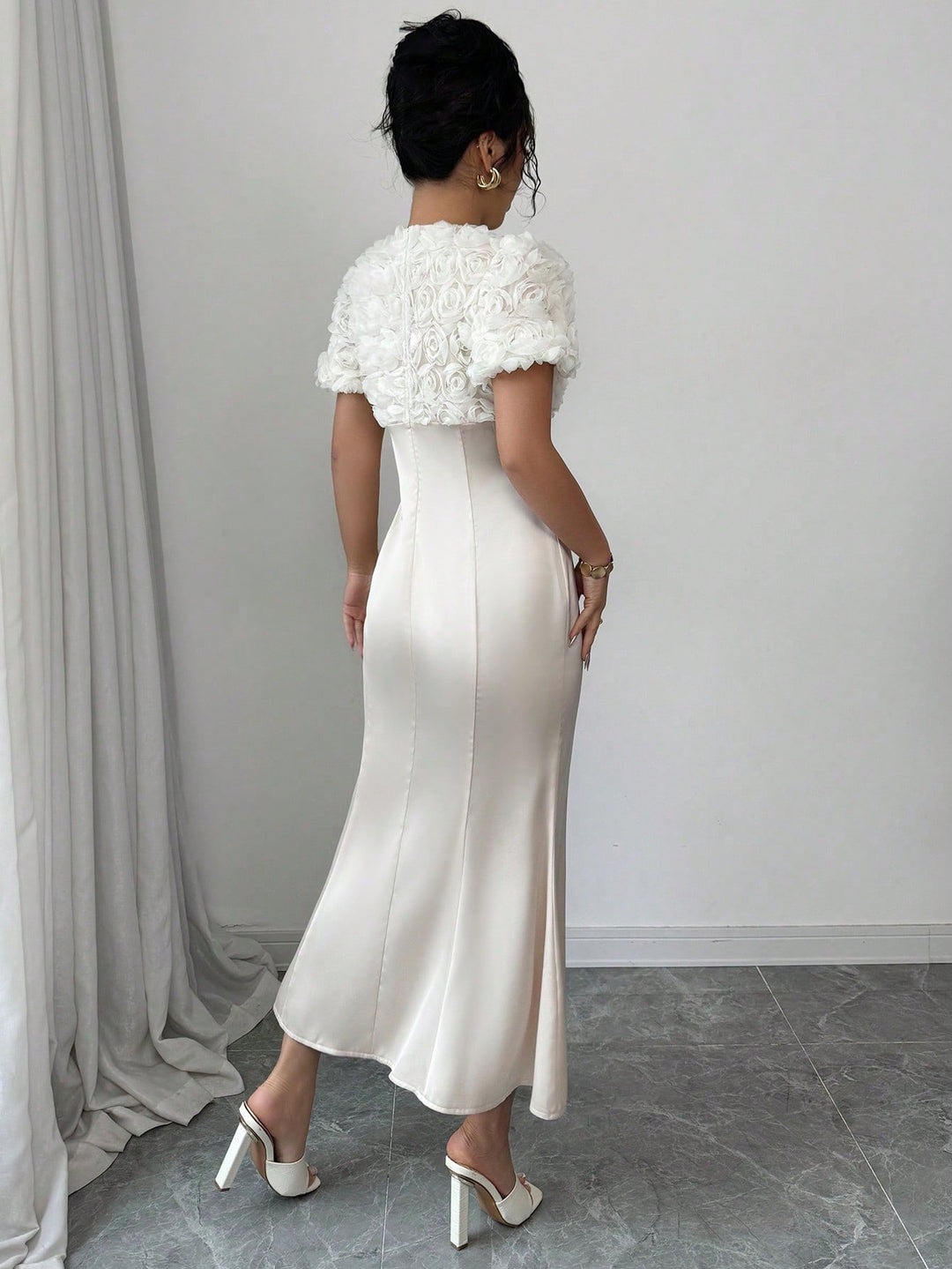 Rochie maxi SHEIN, bej