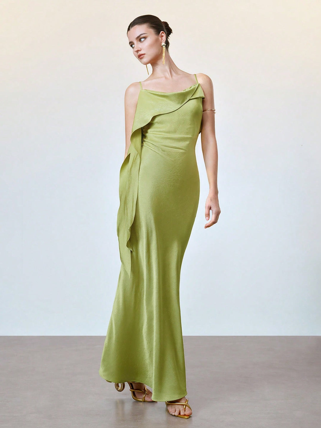 Rochie maxi SHEIN, verde