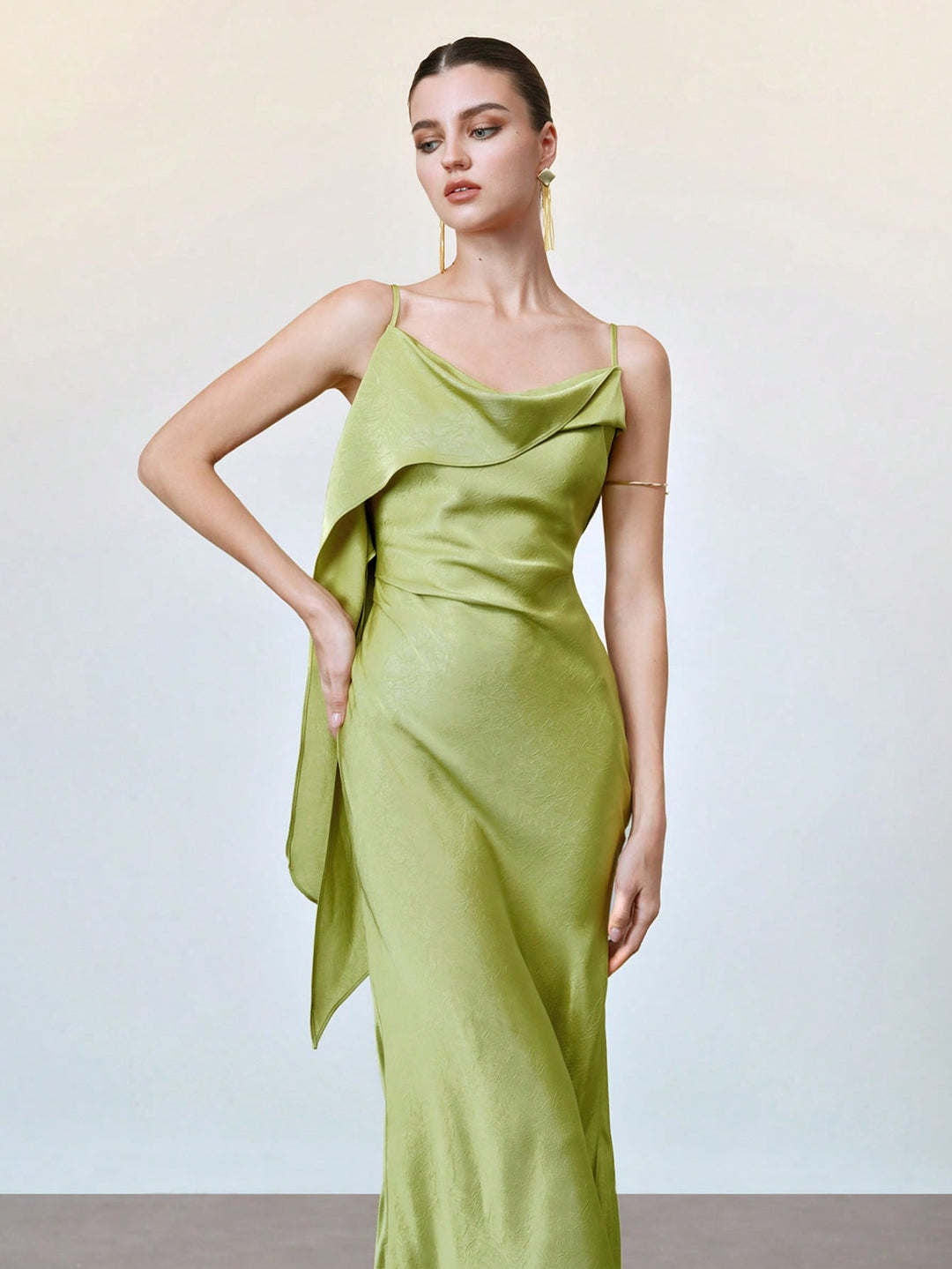 Rochie maxi SHEIN, verde