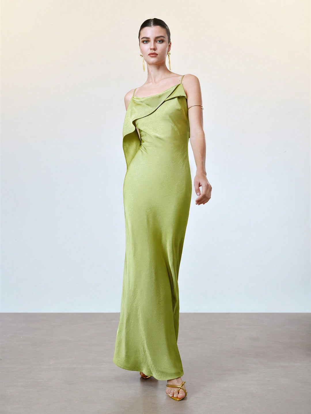 Rochie maxi SHEIN, verde
